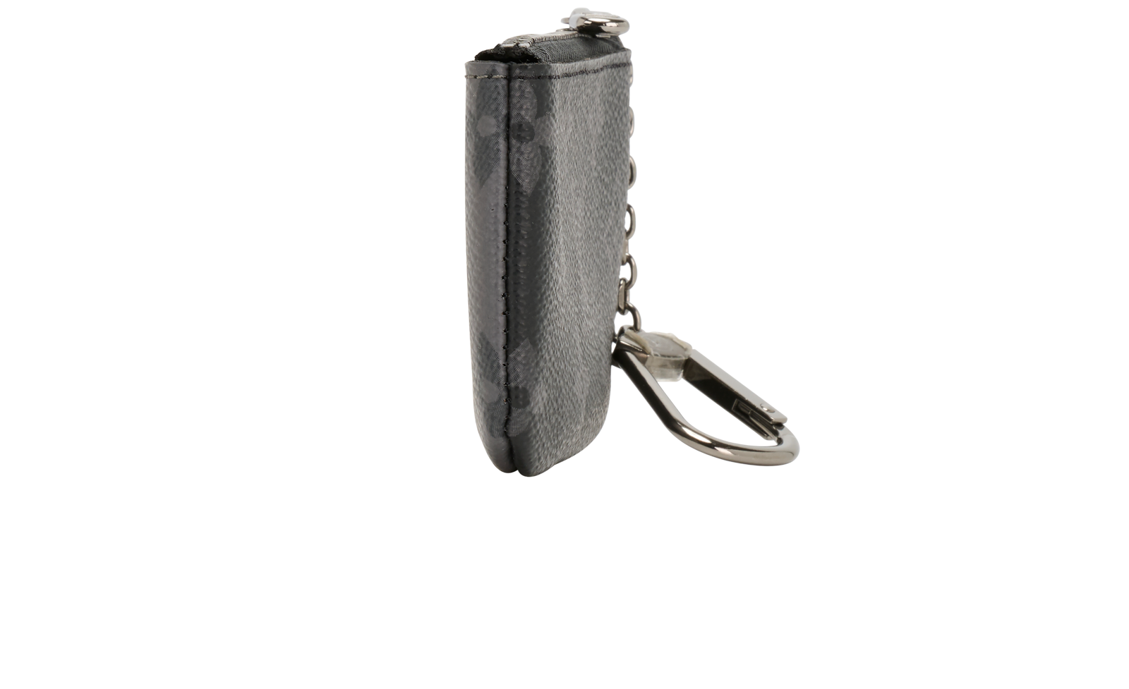Louis Vuitton Key Pouch, &pound;190, Accessories, Black/Grey, Canvas, Side view
